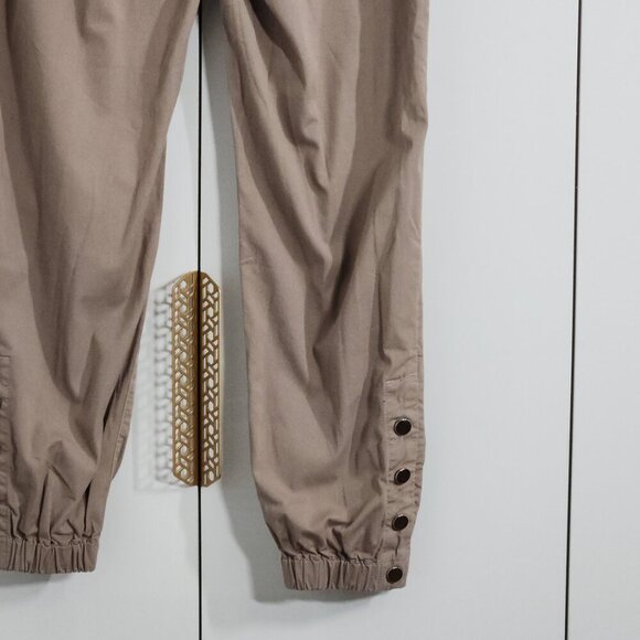 Veronica Beard Tedi Elastic Waist/Hem Pant Tapered Leg High Rise Size 27/4 Khaki - Picture 8 of 11